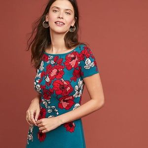 Allison Floral Sweater Dress (Anthropologie)